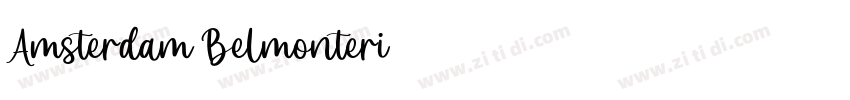 Amsterdam Belmonteri字体转换